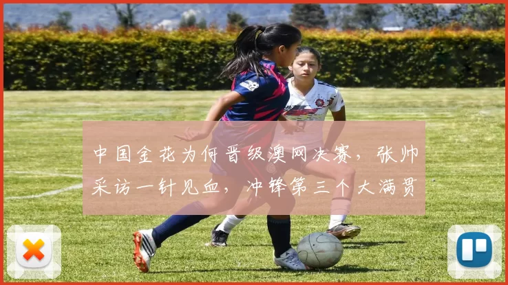 中国金花为何晋级澳网决赛，张帅采访一针见血，冲锋第三个大满贯